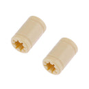 2 piece 6mm Solid Shaft RJMP-01-06 LM6UU Plastic Linear Bearing for 3D Printer