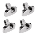 4 Pieces 316 Stainless Steel Swivel Deck Hinge w/ Rubber Pad Boat Bimini Top Fitting Hardware