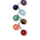 7 Chakra Colorful Gemstone Beads Dangle Fish Hook Earrings Meditation Yoga Reiki Healing Lady Jewelry