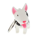 Charm Key Ring Key Chain Cute Dog Pendant Lover's Key Rings Gift-White