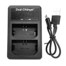 LCD Display Battery Charger Charging Stand with USB Port for Sony NP-FZ100