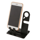Charging Stand Mount Docking Station Stock Holder for Apple Watch Both 38mm & 42mm, Aircraft Aluminum Build Stand iPhone iPad black