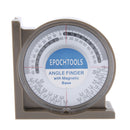 Level Magnetic protractor Angle Locator Tilt Level Meter Angle Finder 95*95*30mm