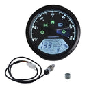 Motorcycle Blue LCD Digital 0-12000 RPM Speedometer Odometer Tachometers Gauges