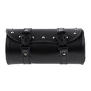 Motorcycle Side Saddlebag PU Leather Round Barrel Saddle Tool Bag For Harley