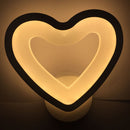 Romantic Unique Acrylic Decorative Lamp Light Lamp Heart Shape Warm White 220V