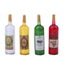 4pcs Set Miniature Beer Wine Bottles Foods 1/12 Dollhouse Kitchen Life Scenes Decoration Accessories Pattern 3