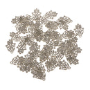 50 pcs Retro Vintage Mini Hollow Palm Irregular Pendants for Jewelry Makings