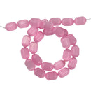 Pink Oval & Barrel Loose Beads Fashion DIY Necklace Bangle Making Crafts