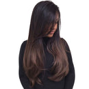 24'' 63cm Synthetic Long Straight Fashion Women's Cosplay Party Wig With Free Wig Cap Black