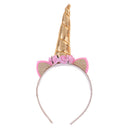 Unicorn Horn Ear Floral Headband Hairband Halloween Cosplay Party Costume