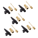 5 Sets Bike Cycling Pump Conversion Mouth Presta Valve Converter Ball Inflator for Basketball Football