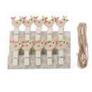 Wooden Cute Chicken Pegs Photo Clips Wedding Room Table Decor Chic Crafts