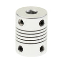 Flexible Couplings 6.35mm to 6.35mm Shaft for NEMA 17 RepRap 3D Printer or CNC Machine