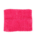 9inch Multifunctional Crochet Tube Top Elastic Polyester Waistband Headband For Baby Girls Clothing Accessory Rose Red