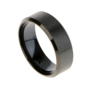 Men Women Elegant Comfortable Finger Ring Couple Wedding Band US Size 9 Black 7.8mm