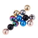 12 Pieces Mixed Stainless Steel Piercing Jewelry Parts Replacement Ring Balls Barbell Ends 14g