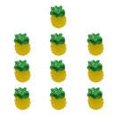 Durable Micro Landscape Resin Miniature Fruit Ornament Garden DIY Pineapple Statue Home Garden Outdoor Decor Ornaments Pack of 10PCS