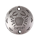 20Pcs Jewelry DIY Accessory Twelve Constellations Cancer Round Pendants