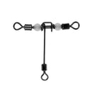 3 Way Rolling Swivel T-shape Cross-line Luminous Beads Practical Night View