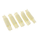 5Pieces 26mm/28mm Bay Window Curtain Pole Corner Bend Joint Elbow Connector Beige