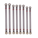 8pcs Metal Axle Link Pulling Rod 130mm/125mm/115mm for Traxxas TRX-4 Crawler