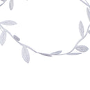 Set Of 2 PCS Lovely Baby Parents Natural Leaves Style Cloth Headband Headwear Photo Props Silver