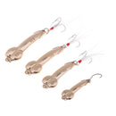 4 Pieces Special-shaped Fishing Lures with Fishing Hook Hard Bait Dick Spoon Pike VIB Tackle Fishing Gear