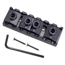 Black Zinc Alloy String Locking Nut Set Tools with 1 Wrench 2 Screws for 7 String Electric Guitar Musical Instrument Accessory