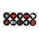 10 Sheets Halloween Seal Sticker Kit Candy Sweet Baking Food Packaging Party Gift Favor Labels Planner Stickers