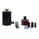 Universal Aluminum Engine Baffled MINI Oil Separator Catch Can Filter 180ML