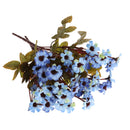 Realistic Stimulation Silk African Daisy Perfect For Wedding Bouquet Posy Table Arrangement Home Decoration Blue