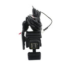 Waterproof Motorcycle Dual USB Charger Adapter Charging Port 12V to 5V/2.1A for Cellphone Tablets GPS and Other Devices