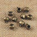 30 Pieces/ Pack Apple Shape Loose Spacer Beads DIY Jewelry Necklace Making Beads 4.5mm Hole European Beads
