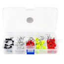 50pcs Super Sharp Lead Head Fishing Hooks for Soft Lures Earthworm Lobster