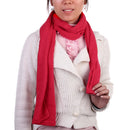 Women Girls Fashionable Imitation Cashmere Warm Long Scarf Wrap Red