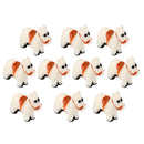 10pcs Miniature Dollhouse Fairy Garden Resin Landscape Steed Horse -White