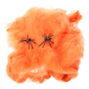 Bar Party Haunted House Halloween Decoration Prop Spider Web Spider Cotton Gift Orange