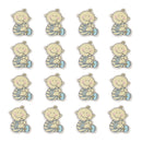 16 Pieces DY Cartoon Wooden Pieces Scrapbooking Baby Shower Decor Style 8