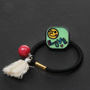 Lady Hair Jewelry Cartoon Green Hair Elastics Band Hair Rope Ponytail Holder