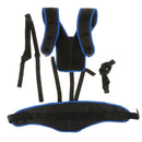 Universal Black Strimmer Double Shoulder Harness Strap f/ Mower Brush Cutter