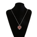 Locket Necklace for Fragrance Essential Oil Aromatherapy Diffuser Silver