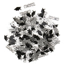 Silver Black Congrats Cap Table Confetti Graduation Decoration