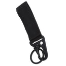 Nylon Webbing Molle Hanging Belt Carabiner Keychain Hook Webbing Buckle Emergency Tools