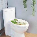 DIY Toilet Seat Wall Sticker Lutus & Fish Vinyl Art Bathroom Decorative Decals