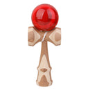 Red Paint Bamboo Kendama Toy Kids Learning Cup Ball String Stick Sport Game