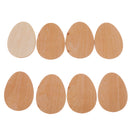 Pack of 25 Wooden Shape Unfinished Eggs Wood Slices Embellishments for Crafts 8cm