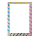 Cartoon DIY Stripe Selfie Frame Photo Booth Prop for kids Birthday Party