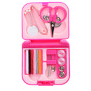 Portable Travel Sewing Kits Box Blue/Red Needle Threads DIY Home Tools