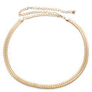 Women Gold Full Metal Waist Chain Belt Charms Clothing Decor One Size Fits All